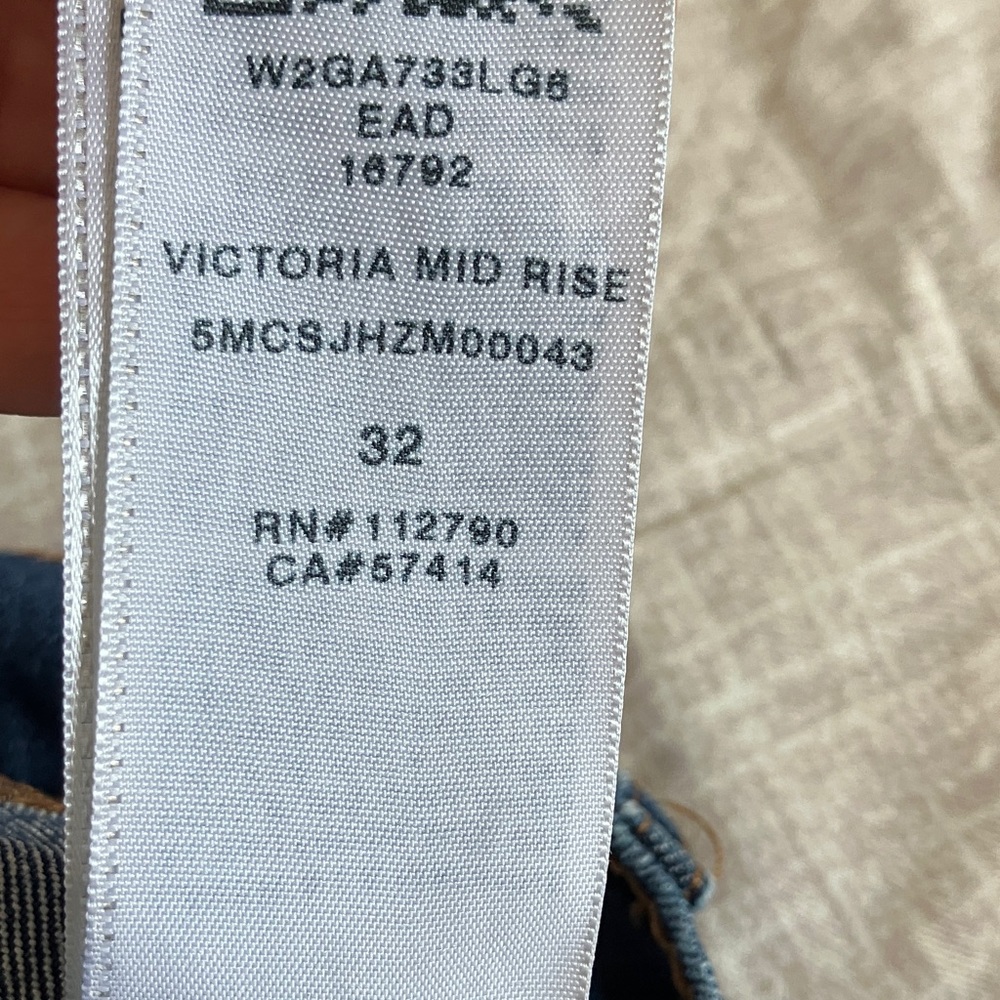 True Religion Victoria Mid Rise Dark Blue Skinny Jeans size 32 - Picture 9 of 15